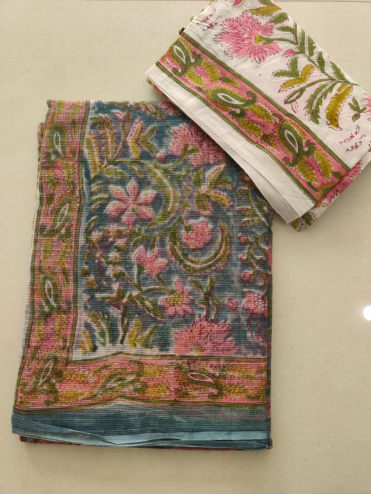 Kota Doriya Saree with Mulmul Blouse