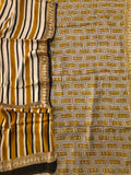 )Vanaspati Ajrakh Hand Block Printed Suits Modal Silk Fabric (CIT97)