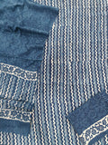 HAND BLOCK PRINTED COTTON 3-PIS SUIT WITH MULMUL DUPPATA (CMS146)