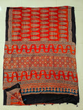 HAND BLOCK PRINTED AJRAKH MODAL SILK SAREE (CIG125)