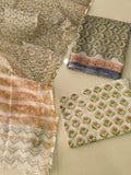HAND BLOCK PRINTED KOTA DORIYA SUIT WITH KOTA DORIYA DUPPATA (FKS110)