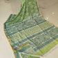 Hand Brush Painted Chiffon Saree with Blouse ( CIA67)