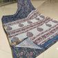 Hand Brush Painted Chiffon Saree with Blouse ( CIA70)