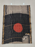 Jaipuri Hand Block Bagru Printed Maheshwari Silk Saree With Blouse (MSS166)