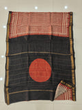 Jaipuri Hand Block Bagru Printed Maheshwari Silk Saree With Blouse (MSS169)