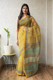Jaipuri Block Printed Cotton Kota Doriya Saree (CIS163)