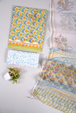 JAIPURI BLOCK PRINTED COTTON SUIT WITH KOTA DUPPATA (CKS142)
