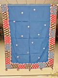 Ajrakh Patch Work And Hand Mirror Work Dupatta  (ACSY18)
