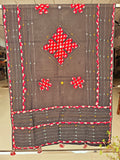 Ajrakh Patch Work And Hand Mirror Work Dupatta  (ACSY22)