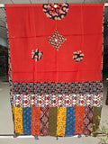 Ajrakh Patch Work And Hand Mirror Work Dupatta  (ACSY23)