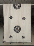 Ajrakh Patch Work And Hand Mirror Work Dupatta  (ACSY25)