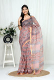Jaipuri Block Printed Cotton Kota Doriya Saree (CIS134)