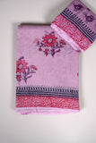 HAND BLOCK BAGRU PRINTED KOTA DORIYA SAREE WITH MULMUL BLOUSE (KDS112)