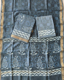 JAIPURI HAND BLOCK PRINTED MAHESHWARI SILK SUIT WITH SILK DUPPATA (MSD118)