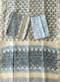 JAIPURI HAND BLOCK PRINTED MAHESHWARI SILK SUIT WITH SILK DUPPATA (MSD120)