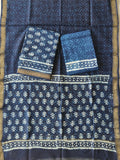 JAIPURI HAND BLOCK PRINTED MAHESHWARI SILK SUIT WITH SILK DUPPATA (MSD123)