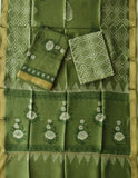 JAIPURI HAND BLOCK PRINTED MAHESHWARI SILK SUIT WITH SILK DUPPATA (MSD129)