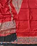 )Vanaspati Ajrakh Hand Block Printed Suits Modal Silk Fabric (CIT108)