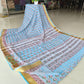 Hand Brush Painted Chiffon Saree with Blouse ( CIA75)