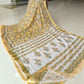 Hand Brush Painted Chiffon Saree with Blouse ( CIA78)