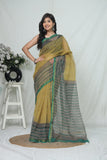 Jaipuri Block Printed Cotton Kota Doriya Saree (CIS168)