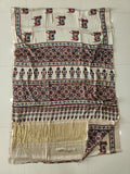 HAND BLOCK PRINTED  MODAL SILK LAGDI PATTA SAREE (CIG99)