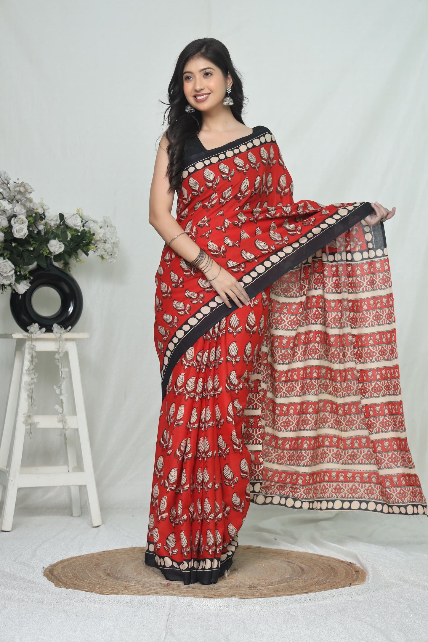 Jaipur Cotton Mulmul Saree (CMS168)