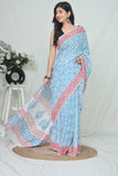 Jaipur Cotton Mulmul Saree (CMS186)