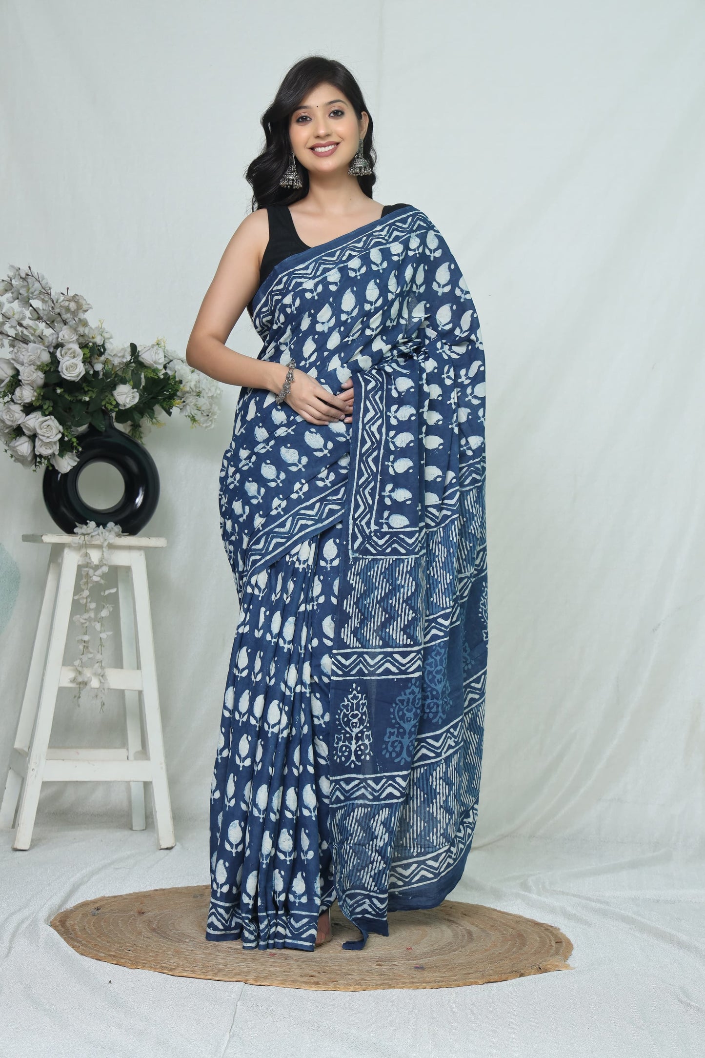 Jaipur Cotton Mulmul Saree (CMS167)