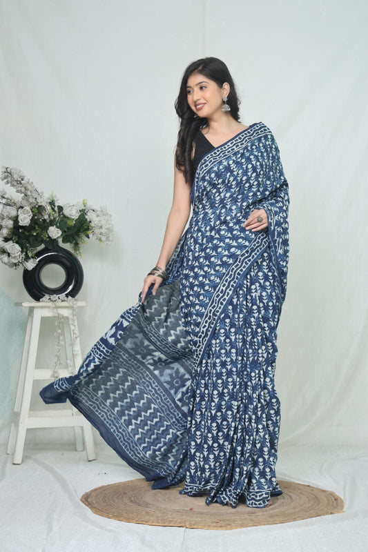 Jaipur Cotton Mulmul Saree (CMS200)
