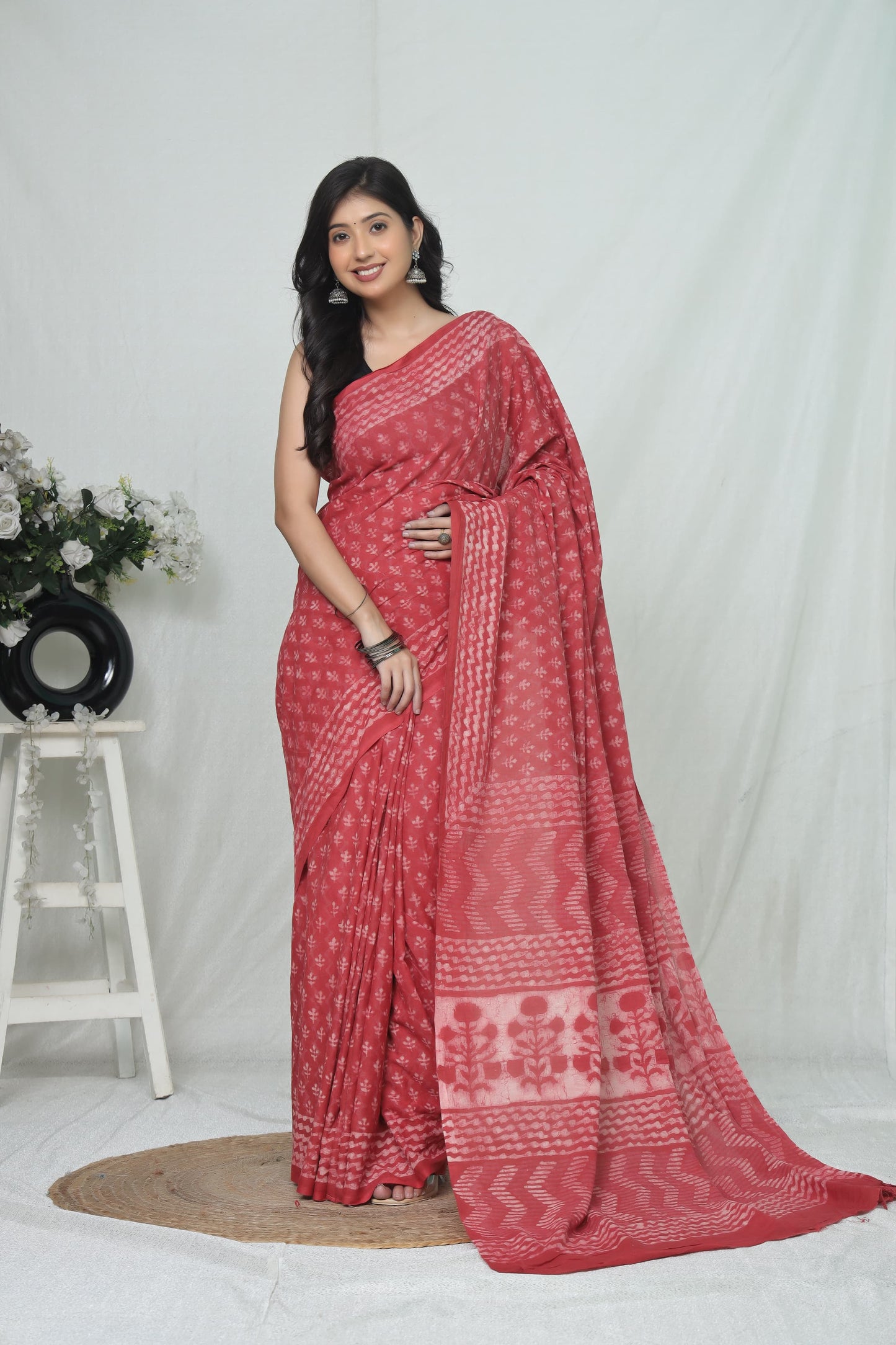 Jaipur Cotton Mulmul Saree (CMS210)