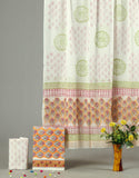 HAND BLOCK PRINTED COTTON 3-PIS SUIT WITH MULMUL DUPPATA (CMS155)