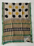 Jaipuri Hand Block Bagru Printed Maheshwari Silk Saree With Blouse (MSS174)