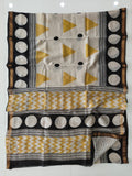 Jaipuri Hand Block Bagru Printed Maheshwari Silk Saree With Blouse (MSS173)