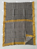 Jaipuri Hand Block Bagru Printed Maheshwari Silk Saree With Blouse (MSS172)