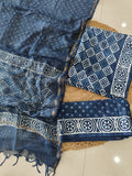 JAIPURI BLOCK PRINTED COTTON SUIT WITH KOTA DUPPATA (CKS152)