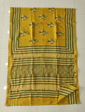 Jaipuri Hand Block Bagru Printed Maheshwari Silk Saree With Blouse (MSS180)