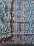 )Vanaspati Ajrakh Hand Block Printed Suits Modal Silk Fabric (CIT121)