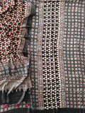 )Vanaspati Ajrakh Hand Block Printed Suits Modal Silk Fabric (CIT126)