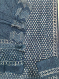 HAND BLOCK PRINTED COTTON 3-PIS SUIT WITH MULMUL DUPPATA (CMS157)