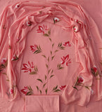 HAND BLOCK PRINTED COTTON 3-PIS SUIT WITH MULMUL DUPPATA (CMS158)