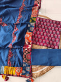 Ajarkh  Print Suit Pcs With Patch Work And Mirror Work Dupatta (ASW05)