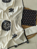 Ajarkh  Print Suit Pcs With Patch Work And Mirror Work Dupatta (ASC030)