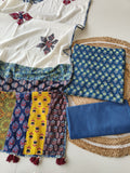 Ajarkh  Print Suit Pcs With Patch Work And Mirror Work Dupatta (ASC045)