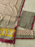 JAIPUR COTTON SUIT WITH CHANDERI DUPPATA (CSS121)