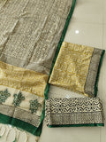 JAIPUR COTTON SUIT WITH CHANDERI DUPPATA (CSS124)