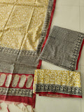 JAIPUR COTTON SUIT WITH CHANDERI DUPPATA (CSS126)