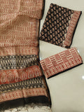HAND BLOCK PRINTED KOTA DORIYA SUIT WITH KOTA DORIYA DUPPATA (FKS160)
