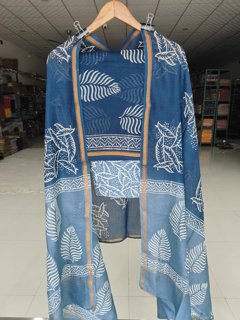 Jaipuri Block Printed Chanderi Silk Suits (CIN103)