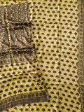 Vanaspati Ajrakh Hand Block Printed Suits Modal Silk Fabric (CIT137)